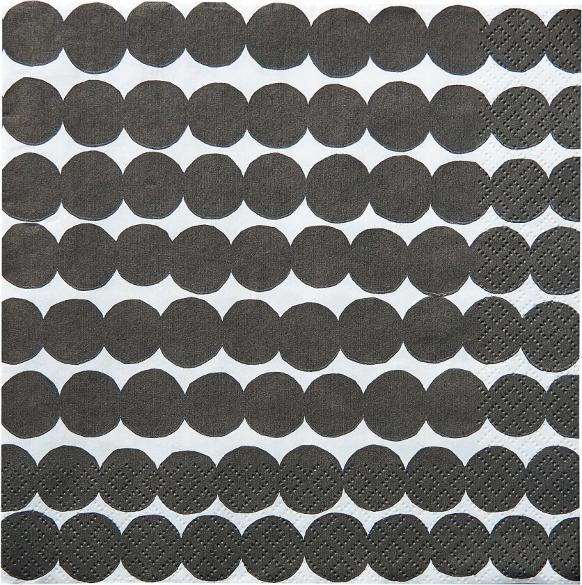 Marimekko Napkin Räsymatto - Black - 24X24CM