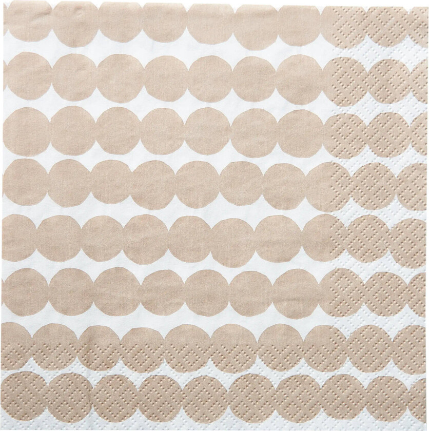 Marimekko Napkin Räsymatto - Beige - 24X24CM