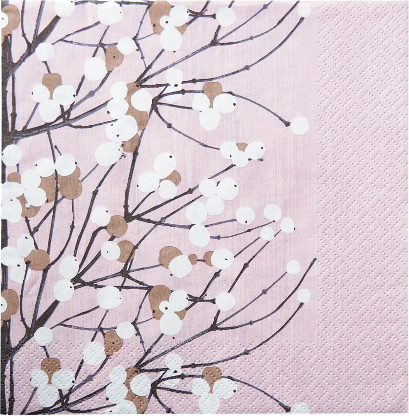 Marimekko Napkin Lumimarja - Pink - 24X24CM
