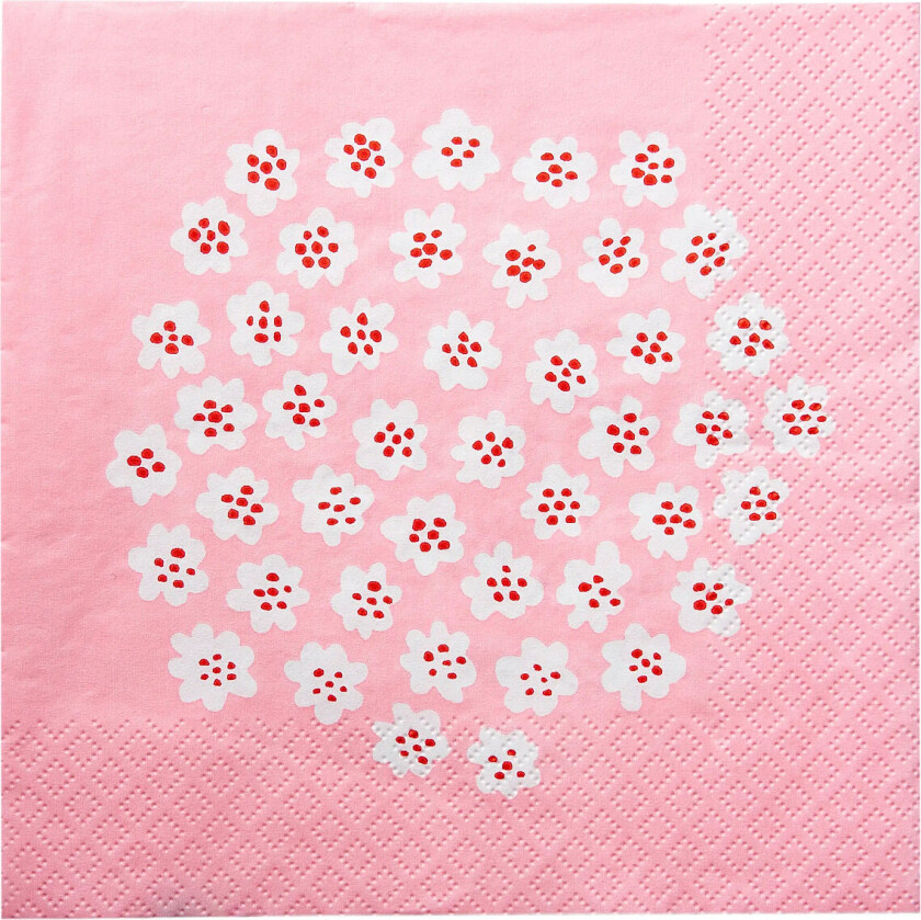 Marimekko Napkin Puketti - Pink - 24X24CM