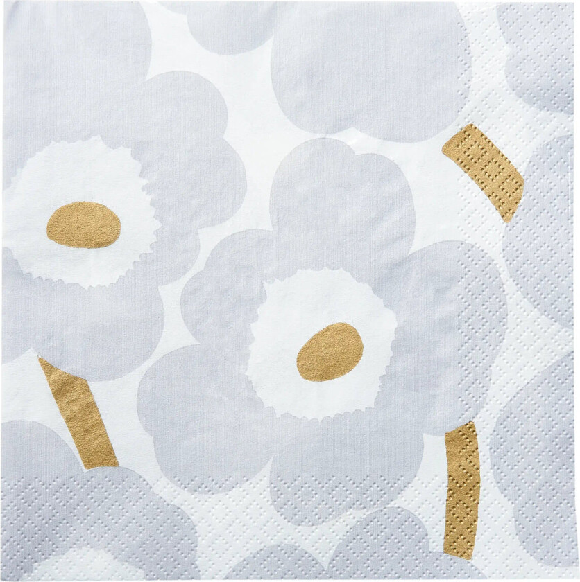 Marimekko Napkin Unikko - Grey - 24X24CM