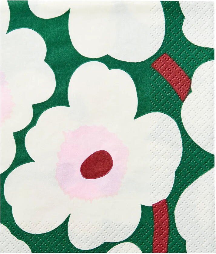 Marimekko Napkin Unikko - Green - 24X24CM