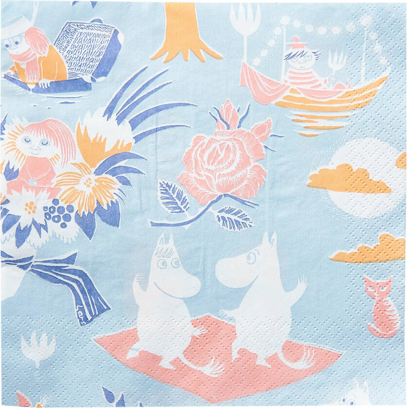 Moomin Napkin Taikamuumi - Blue - 33X33CM