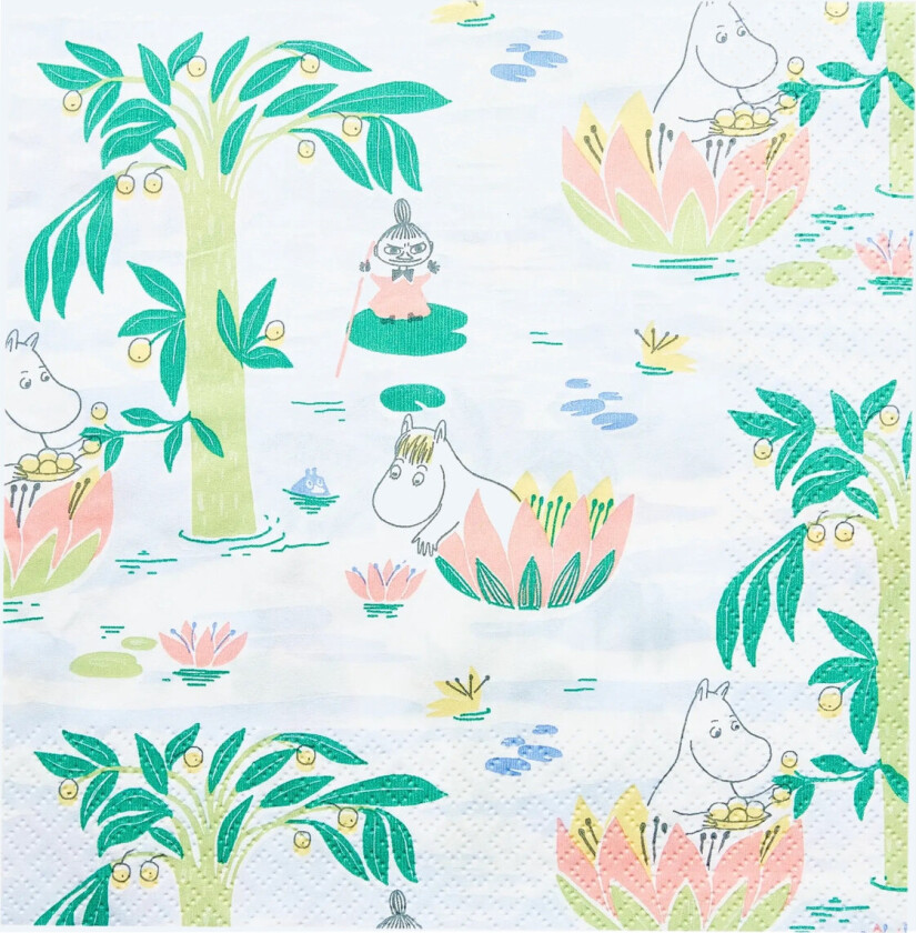 Moomin Napkin Lumme - Blue - 33X33CM