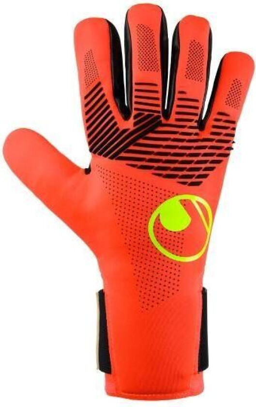 Keeperhansker Fangmaschine Absolutgrip HN Fit - Fluo Rød/Hvit/Gul, størrelse 11