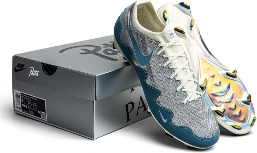 Air Zoom Mercurial Vapor 16 Elite Fg Patta - Chrome/noise Aqua/hvit Limited Edition - Gress (Fg), størrelse 42