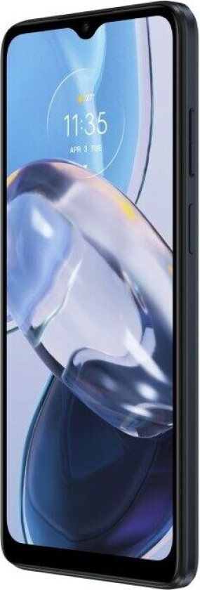 Moto E22 - 4G smarttelefon - dobbelt-SIM - RAM 3 GB / Internminne 32 GB - microSD slot - LCD-display - 6.5 - 1600 x 720 piksler (90 Hz) - 2x bakkameraer 16 MP, 2 MP - front camera 5 MP - astrosvart