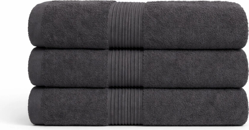 Bomullshåndkle - 100% bomull - 50x100 cm - Grå