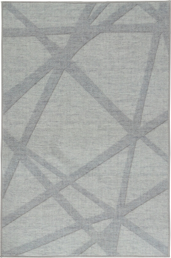 Gulvteppe - 160x230 cm - Lysegrå teppe med sklisikker bakside - Løst teppe fra Nordstrand Home Maja