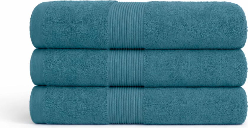 Bomullshåndkle - 100% bomull - 50x100 cm - Turkis
