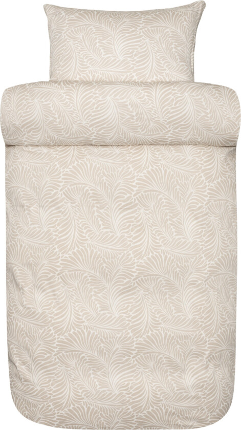 Høie sengetøy - 140x200 cm - Bella beige - 100% sengetøy i bomullsateng