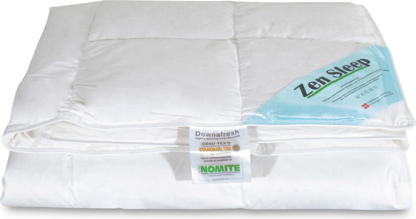 Sommerdyne 150x210 cm med moskusdun - Zen Sleep dyne - Lett og sval sommerdyne