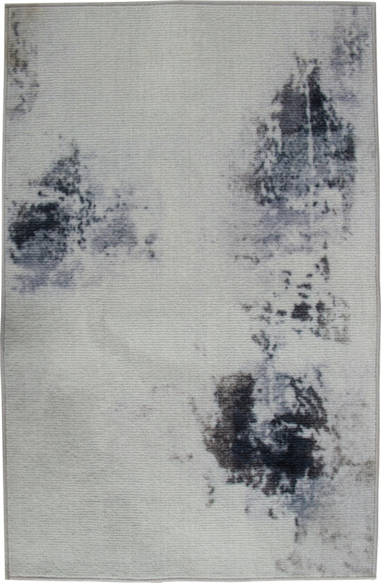 Gulvteppe - Stort gulvteppe 200x300 cm - Løst teppe med sklisikker bakside - Grått teppe med abstrakt design - Mykt teppe fra Nordstrand Home Dorte