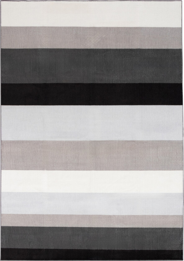 Gulvteppe - 140x200 cm - Stripet teppe med sklisikker bakside - Løst teppe fra Nordstrand Home Rosa