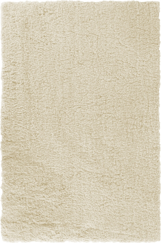 Gulvteppe 160x230 cm - Hvit - Langt ryateppe med sklisikker bakside - Løst teppe fra Nordstrand Home