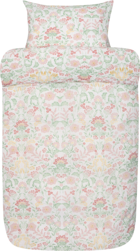 Sengetøy 140x220 cm - Henne dusty rose - kreppet sengetøy - 100% bomull - Høie dynetrekk