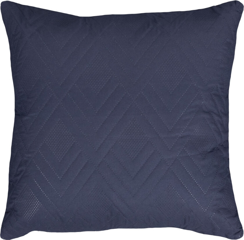Gavlpute - 80x80 cm - tosidig - mørkeblå og lyseblå - Stor pyntepute til sengen