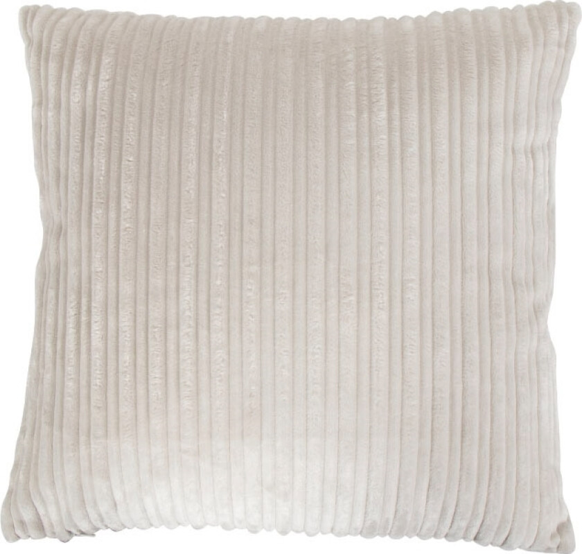 Pyntepute - 45x45 cm - Hvit - Sofapute med fløyelslook - Borg Living