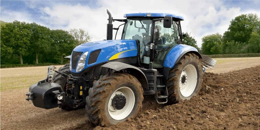 Traktor håndkle - 70x140 cm - 100% bomull - Mykt badehåndkle med en traktor