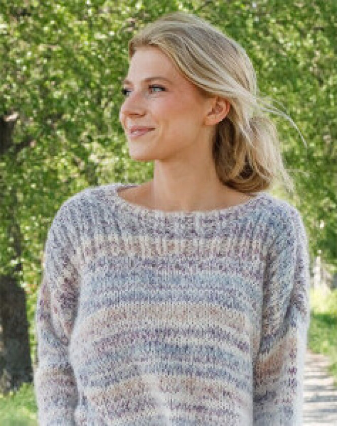 Colorful Walk by DROPS Design - Genser Strikkeoppskrift str. XS - XXL - X-Large