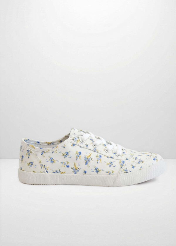 Sneakers av bomullskanvas