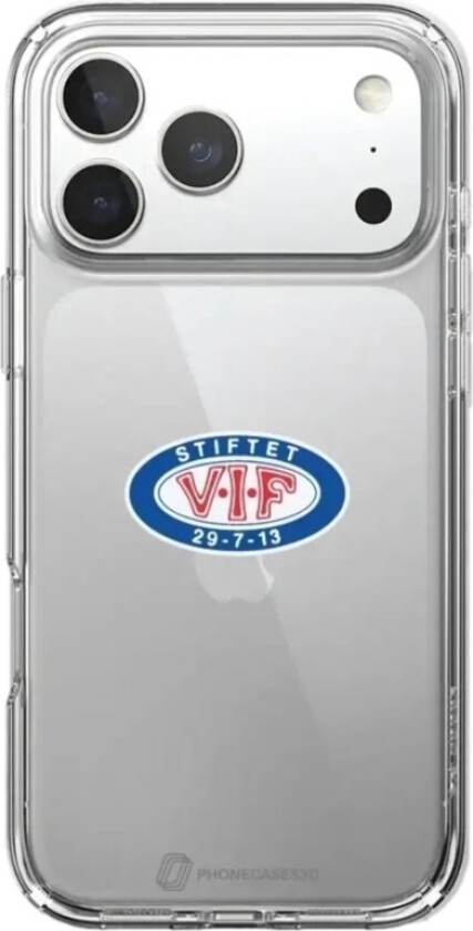 iPhone 17 Pro VIF Clear case -mobildeksel, hvit