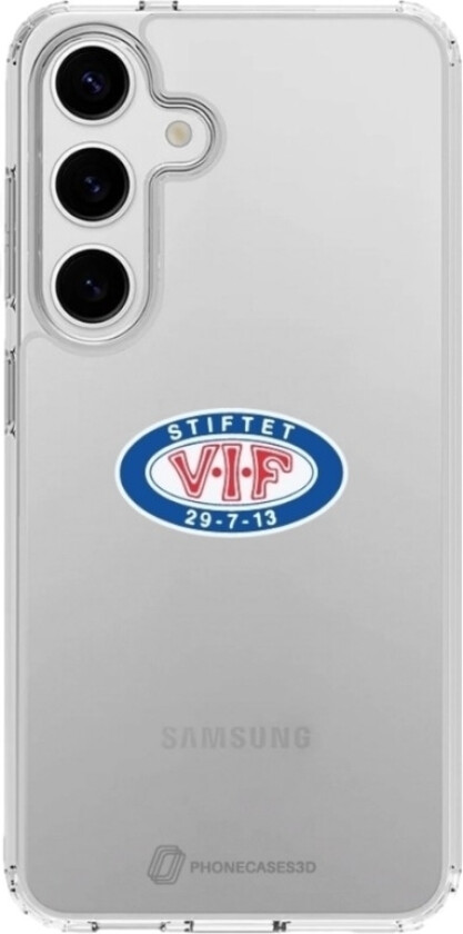 Samsung Galaxy S25+ VIF Clear case -mobildeksel, hvit