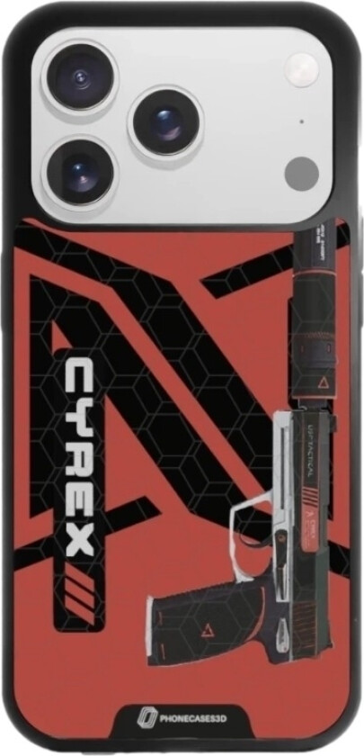 iPhone 17 Pro Max Urban Pixel 3D mobildeksel, svart