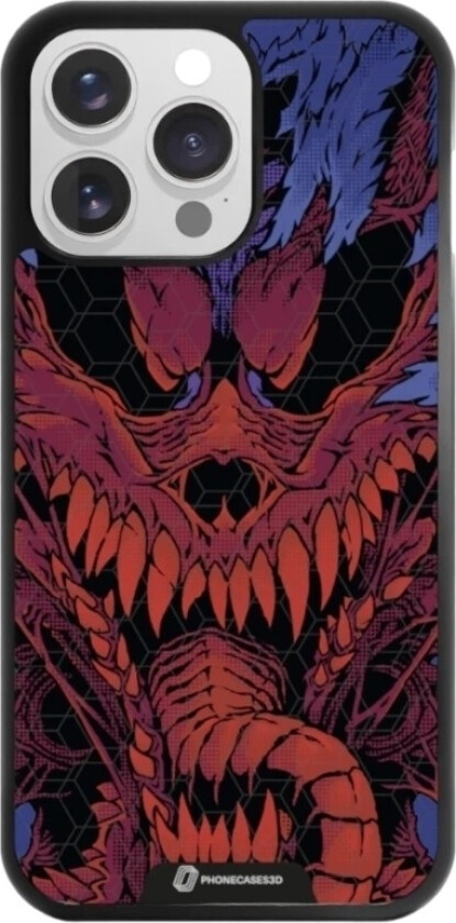 iPhone 16 Pro Max Urban Pixel 3D mobildeksel, svart