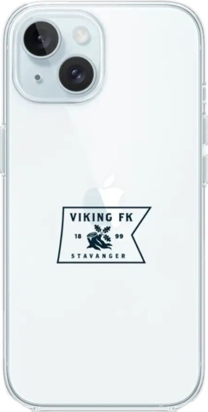 iPhone 15 Viking FK Clear case -mobildeksel, hvit