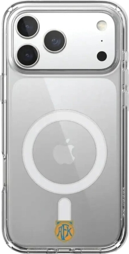 iPhone 17 Pro Aalesunds FK Clear case (MagSafe) -mobildeksel, hvit