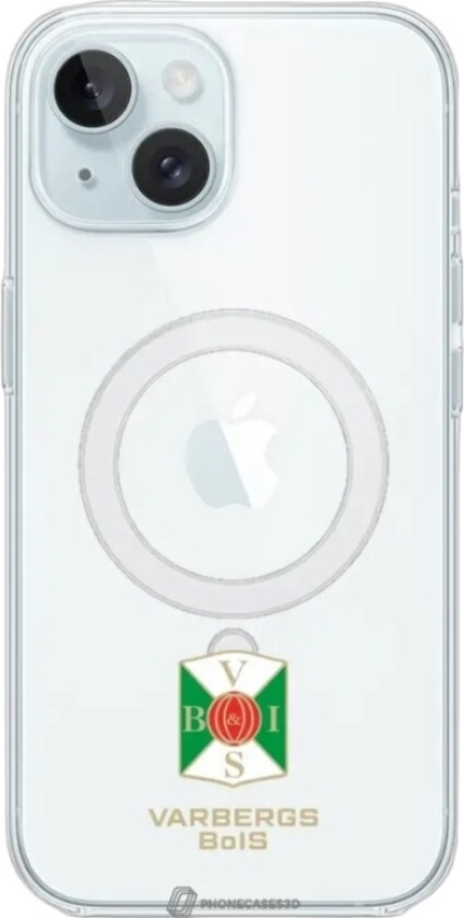 iPhone 15 Varbergs BoIS Clear case (MagSafe) -mobildeksel, hvit