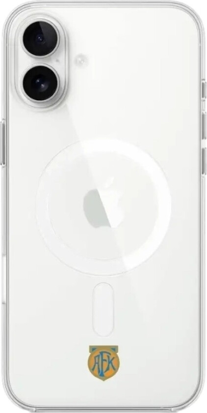 iPhone 16 Plus Aalesunds FK Clear case -mobildeksel, hvit