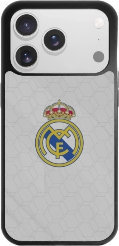 iPhone 17 Pro Max Real Madrid 3D mobildeksel, svart