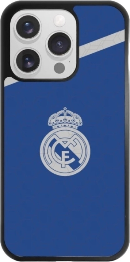 iPhone 16 Pro Real Madrid 3D mobildeksel, svart