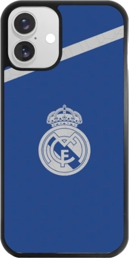 iPhone 16 Plus Real Madrid 3D mobildeksel, svart