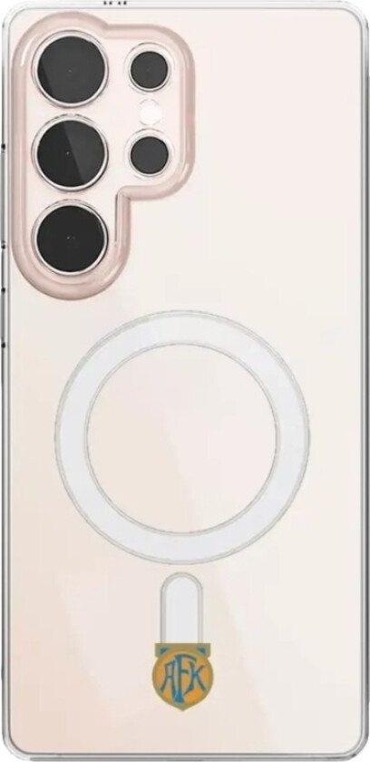 Samsung Galaxy S25 Ultra Aalesunds FK Clear case (MagSafe) -mobildeksel, hvit