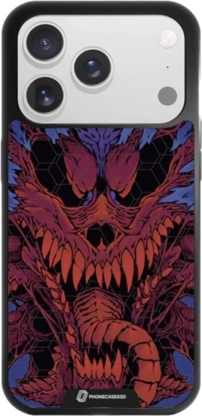 iPhone 17 Pro Max Urban Pixel 3D mobildeksel, svart