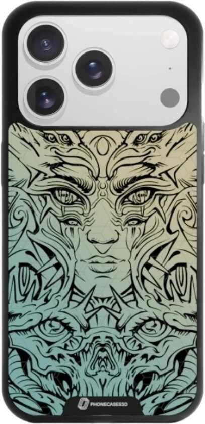 iPhone 17 Pro Max Urban Pixel 3D mobildeksel, svart
