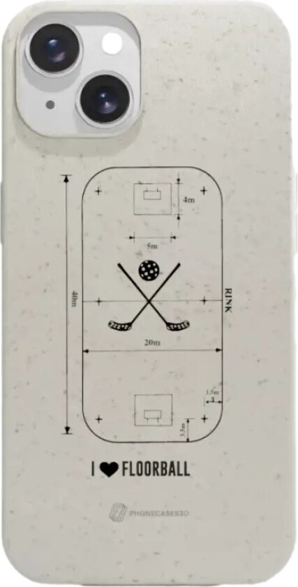 iPhone 14 Pixbo IBK komposterbart deksel, hvit