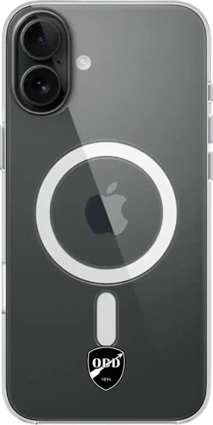 iPhone 16 Plus Odds Ballklubb Clear case (MagSafe) -mobildeksel, svart