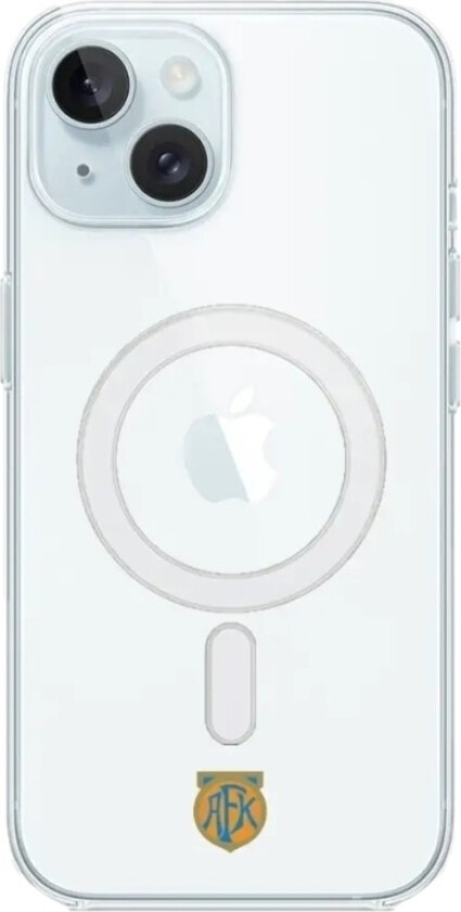 iPhone 15 Aalesunds FK Clear case (MagSafe) -mobildeksel, hvit