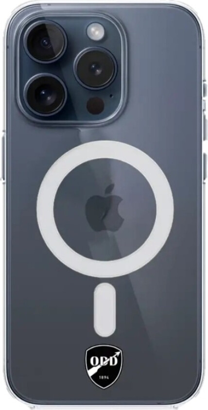 iPhone 15 Pro Odds Ballklubb Clear case (MagSafe) -mobildeksel, svart