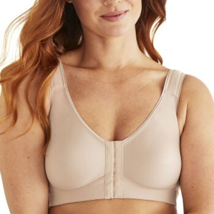 BH Front Fastening CoolMax Moulded Soft Bra Beige C 90 Dame