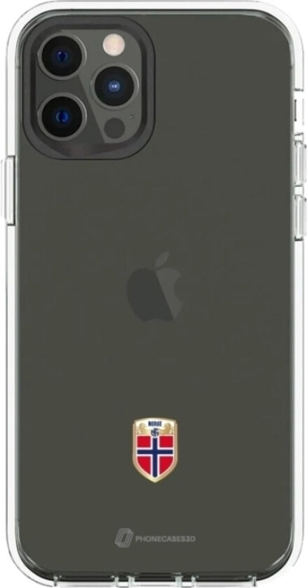 iPhone 12 Norges Fotballforbund Clear case -mobildeksel, svart