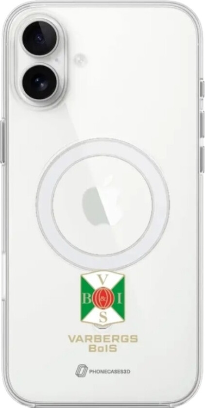 iPhone 16 Plus Varbergs BoIS Clear case (MagSafe) -mobildeksel, hvit