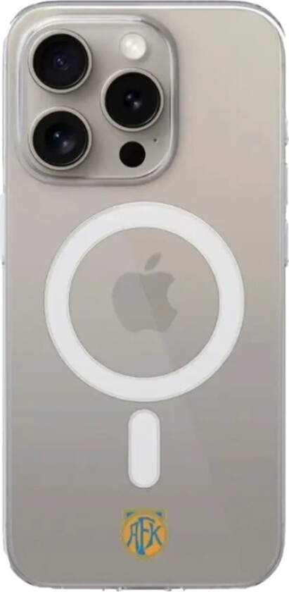 iPhone 16 Pro Max Aalesunds FK Clear case (MagSafe) -mobildeksel, hvit