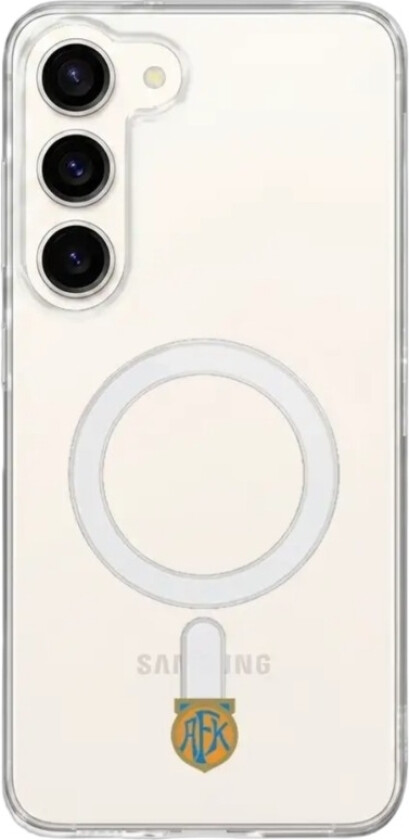 Samsung Galaxy S26+ Aalesunds FK Clear case (MagSafe) -mobildeksel, hvit