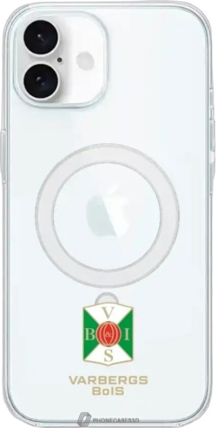 iPhone 16 Varbergs BoIS Clear case (MagSafe) -mobildeksel, hvit