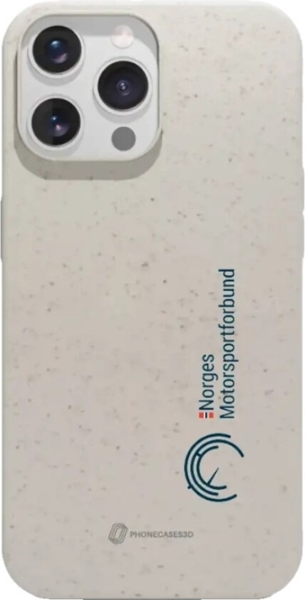 iPhone 14 Pro Norges Motorsportforbund komposterbart deksel, hvit